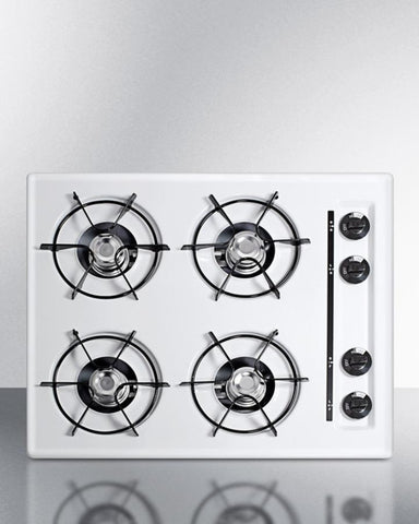 24" wide gas cooktop with 4 burners & gas spark ignition WNL033 - Good Wine Coolers