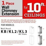 ZLINE 1-36in. Chimney Extension for 9ft. to 10ft. Ceilings (1PCEXT-KB/KL2/KL3-304)