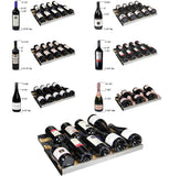 Allavino FlexCount II Tru-Vino 354 Bottle Dual Zone Black Side-by-Side Wine Refrigerator - Good Wine Coolers