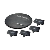 Vinotemp Slate Cheese Markers with Tray EP-SLTCHMKR