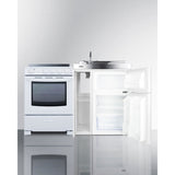 Summit 54" Wide All-in-One Kitchenette with Electric Range ACK54ELSTW