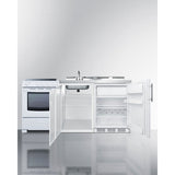 Summit 60" Wide All-in-One Kitchenette with Electric Range ACK72ELSTW