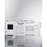 Summit 60" Wide All-in-One Kitchenette with Gas Range ACK72GASW