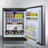 Summit 24" Wide Built-In All-Refrigerator, ADA Compliant (Panel Not Included) AL55IF