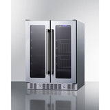 Summit 24" Built-In Dual-Zone Produce Refrigerator, ADA Compliant ALFD24WBVCSSPANTRY