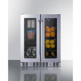 Summit 24" Built-In Dual-Zone Produce Refrigerator, ADA Compliant ALFD24WBVPANTRY