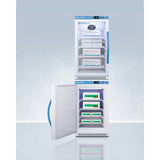 Accucold 20" Wide Performance Series All-Refrigerator/All-Freezer Combination ARG31PVBIADA-AFZ2PVBIADASTACKLHD