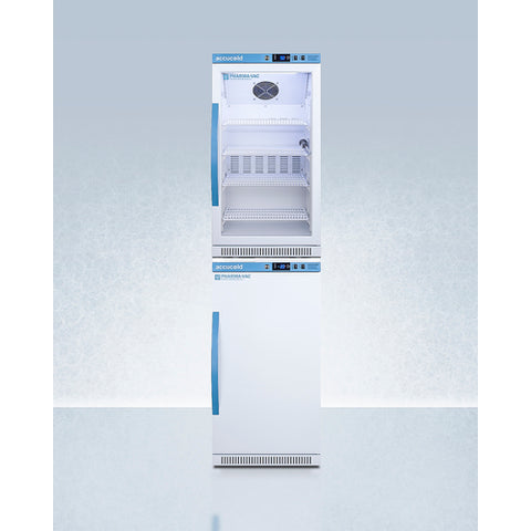 Accucold 20" Wide Performance Series All-Refrigerator/All-Freezer Combination ARG31PVBIADA-AFZ2PVBIADASTACK