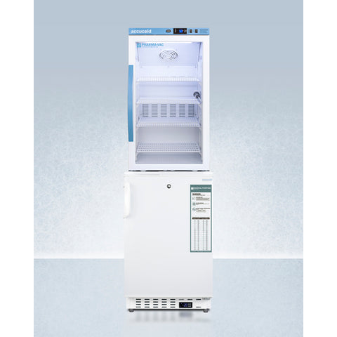Summit 20" Wide Vaccine Refrigerator/Freezer Combination ARG3PV-ADA305AFSTACK