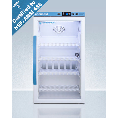 Summit 3 Cu. Ft. Counter Height Vaccine Refrigerator, Certified to NSF/ANSI 456 Vaccine Storage Standard ARG3PV456