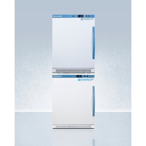 Accucold 24" Wide Performance Series All-Refrigerator/All-Freezer Combination ARS6PV-AFZ5PVBIADASTACKLHD
