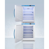 Accucold 24" Wide Performance Series All-Refrigerator/All-Freezer Combination ARS6PV-AFZ5PVBIADASTACKLHD