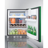 Summit 24" Wide Refrigerator-Freezer BRF631BKG