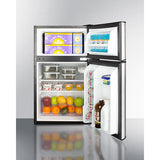 Summit 19" Wide 2-Door Refrigerator-Freezer CP34BSS