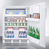 Summit 24" Wide Built-In Refrigerator-Freezer CT66WBIADA