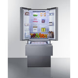 Summit 27.5" Wide French Door Refrigerator-Freezer FDRD152PL
