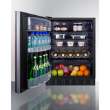 Summit 24" Wide All-Refrigerator, ADA Compliant FF6BK2SSIFADALHD