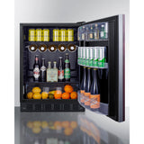 Summit 24" Wide All-Refrigerator, ADA Compliant (Panel Not Included) FF6BK2SSIFADA
