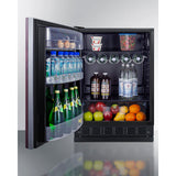 Summit 24" Wide All-Refrigerator (Panel Not Included) FF6BK2SSRSIFLHD