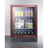 Summit 24" Wide Built-In Beverage Cooler (Panel Not Included) SCR2466BPNR