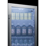 Summit Shallow Depth Indoor/Outdoor Beverage Cooler SPR489OSCSS