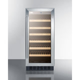 Summit 15" Wide Built-In Wine Cellar SWC1535BCSS