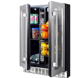 Summit 24" Built-In Dual-Zone Produce Refrigerator, ADA Compliant ALFD24WBVCSSPANTRY