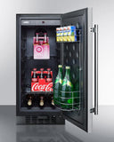 15" wide, built-in all-refrigerator FF1532BCSS - Good Wine Coolers