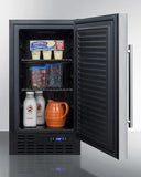 Summit 18" Wide Built-In All-Refrigerator, ADA Compliant FF1843BSSADA