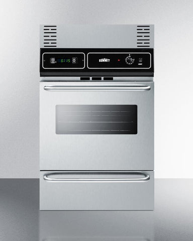 Summit 24" Wide Electric Wall Oven TEM721BKW