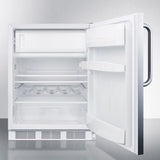 Summit 24" Wide Refrigerator-Freezer, ADA Compliant CT661WSSTBADA