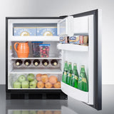 Summit 24" Wide Built-In Refrigerator-Freezer, ADA Compliant CT663BKBISSHHADA