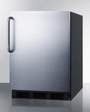 Summit 24" Wide Built-In Refrigerator-Freezer CT663BKBISSTB