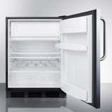 Summit 24" Wide Built-In Refrigerator-Freezer, ADA Compliant CT663BKBISSTBADA