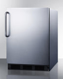 Summit 24" Wide Built-In Refrigerator-Freezer, ADA Compliant CT663BKCSSADA
