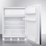 Summit 24" Wide Built-In Refrigerator-Freezer CT66LWBISSHH