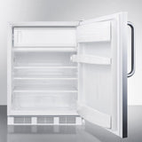Summit 24" Wide Built-In Refrigerator-Freezer CT66LWBISSTB
