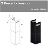 ZLINE 2-36in. Chimney Extension for 9ft. to 10ft. Ceilings 2PCEXT-BSKBN