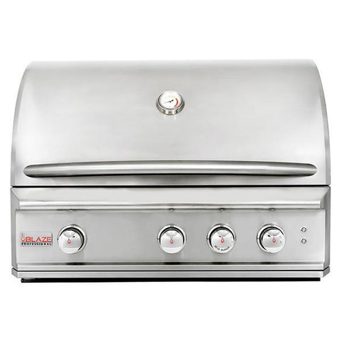 Blaze Professional LUX 34-Inch 3 Burner Built-In Gas Grill With Rear Infrared Burner BLZ-3PRO-NG