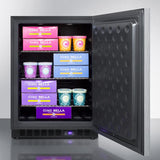 Built-in, 24 inch wide under-counter freezer SCFF53BXSSHH - Good Wine Coolers