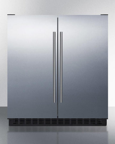 Summit 30" Wide Built-In Refrigerator-Freezer FFRF3075WSS