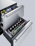 Summit 24" Wide 2-Drawer All-Refrigerator, ADA Compliant SP6DBS2D7ADA