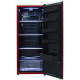 Danby 11 CuFt. All Refrigerator, All Black Interior, See-Through Crisper - Red, Scarlett Metallic DAR110A3LDB