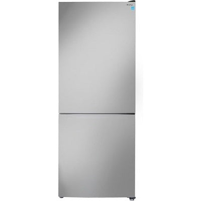 Danby 10 CF Bottom Mount Freezer, Crisper Drawer w/ Cover, Electronic Thermostat - Black/Stainless  DBMF100C1SLDB