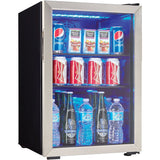 Danby 2.6 Cu Ft. Beverage Center,Tempered Glass Door DBC026A1BSSDB