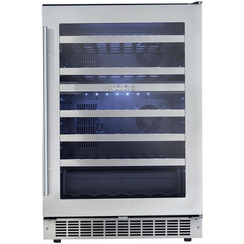 Danby Silhouette Built In Dual Zone Wine Cooler DWC053D1BSSPR - Good Wine Coolers