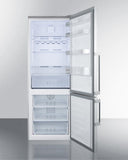 Summit 28" Wide Bottom Freezer Refrigerator FFBF286SS