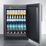 Summit 24" Wide Built-In All-Refrigerator FF64BXSSHV