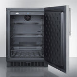 Summit 24" Wide Built-In All-Refrigerator FF64BXSSHV