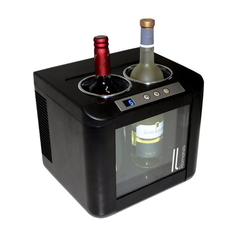 Il Romanzo 2-Bottle Thermoelectric Open Wine Cooler IL-OW002 - Good Wine Coolers
